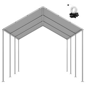Carport Replacement Canopy, 10 x 20 ft Potable Garage Tent Top Tarp, UV-Resistant & Waterproof Car Shelter Tarp (size: 10 x 20 ft)